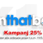 Lanseringskampanj 25% på alla ordinarie priser